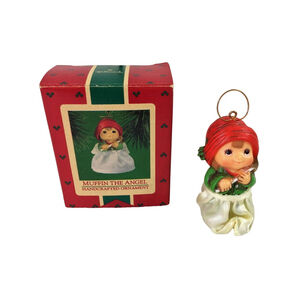 Vintage 1985 Hallmark Muffin The Angel Christmas Ornament Hong Kong - MINT